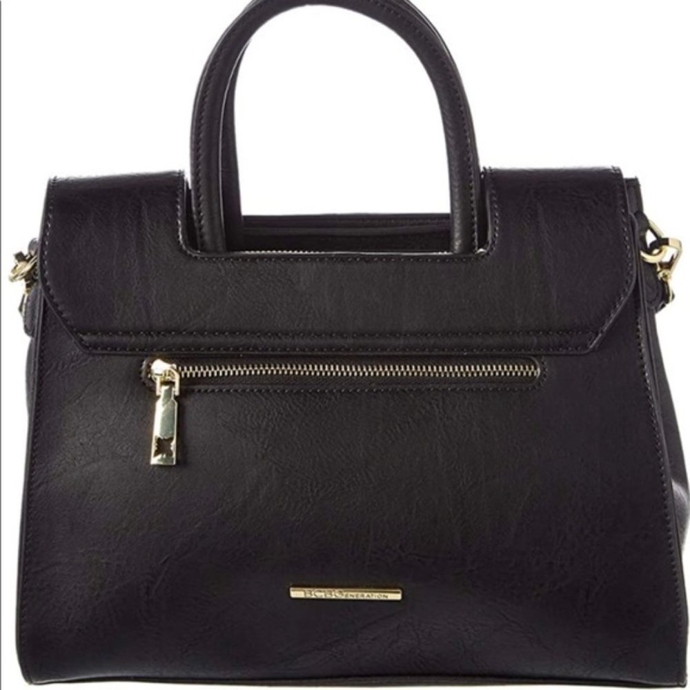 BCBGeneration "Noelle" medium pleather convertible shoulder / satchel bag